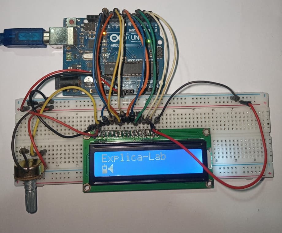 Ligações do LCD 16x2 ao Arduino